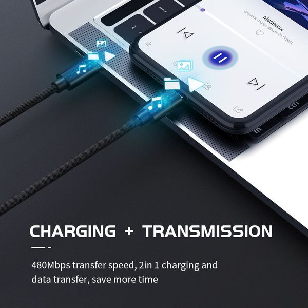 Type C To Micro Cable 100W Quick Charger Data Cable