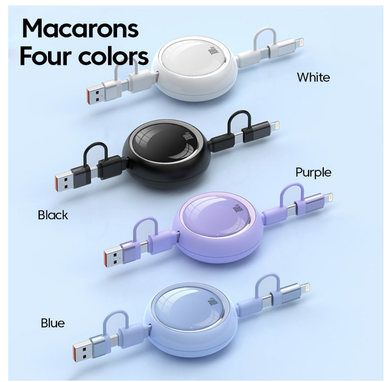 4 in 1 USB Super Fast Charge Cable Data Cable Compatible With Iphone