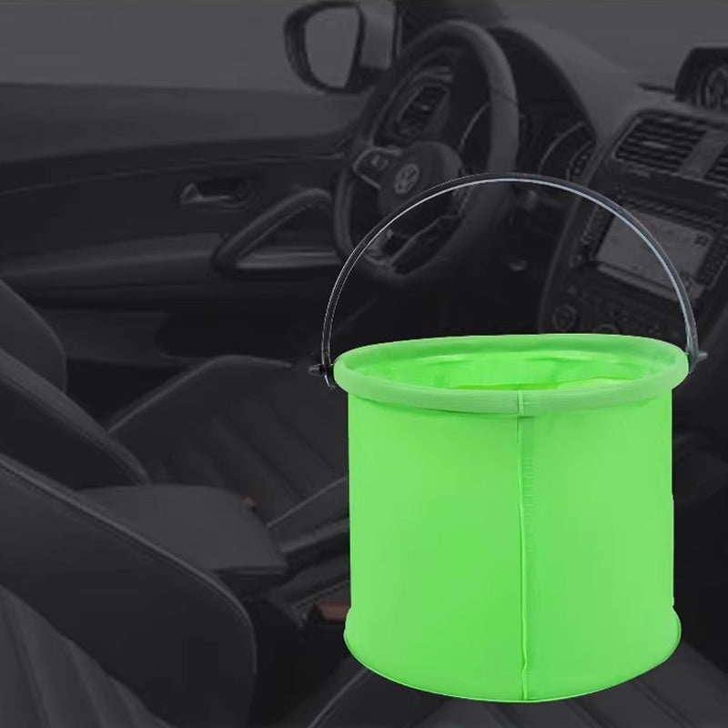 3Piece Mini PVC Folding Buckets, Portable Collapsible Water Pails For Kids