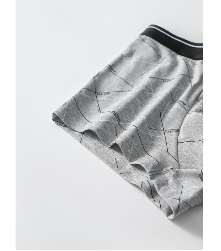 IPSTYLE Men's Underwear Printed Boxer Briefs Loose Comfortable