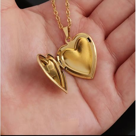 Heart Locket Stainless Steel Pendant Necklace