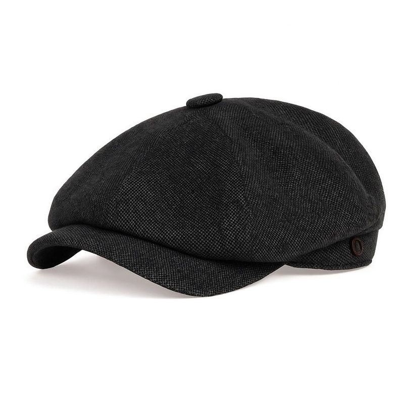 Men's Newsboy Hats Peaky Autumn Vintage Herringbone Octagon Cap Classic Lightweight Beret Hats Vintage Baker Boy Cap
