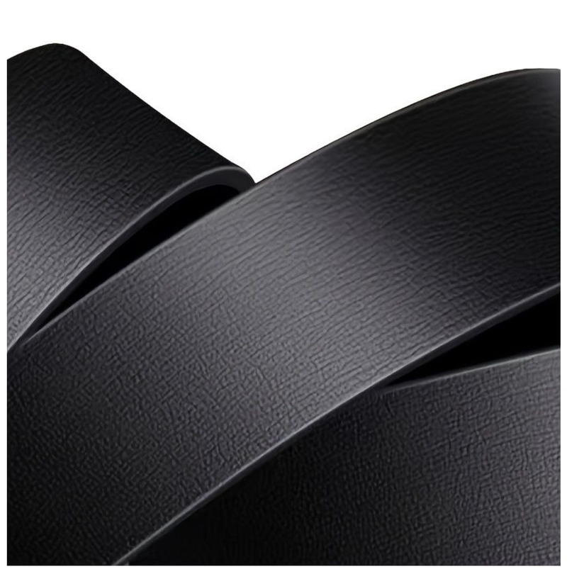 Men's Belt Luxury Belt, Black Men's Automatic Buckle Jeans Suit Belt 120cm