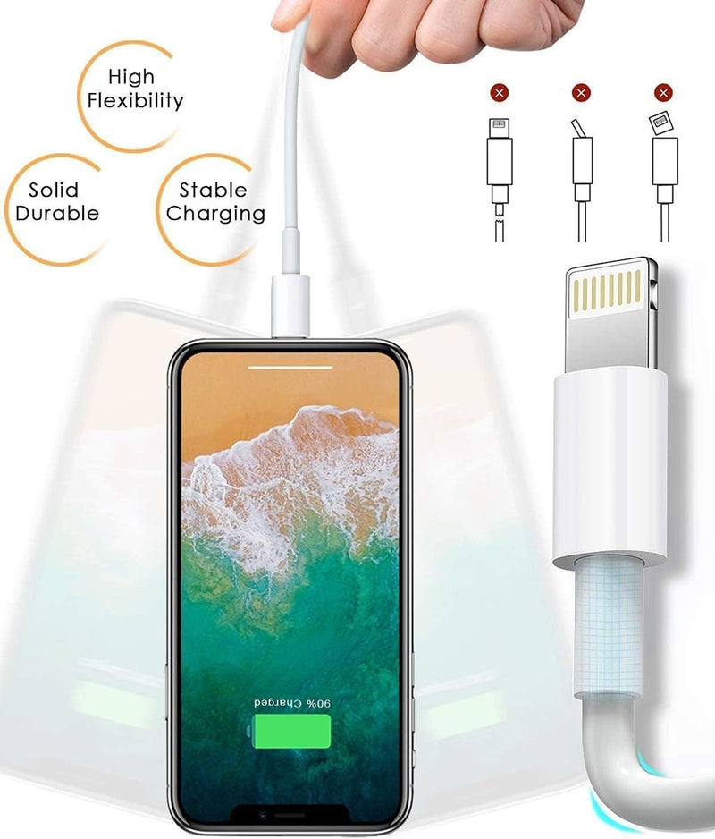 Apple Lightning to USB Cable Charging Cable Compatible with iPhone Airpods
