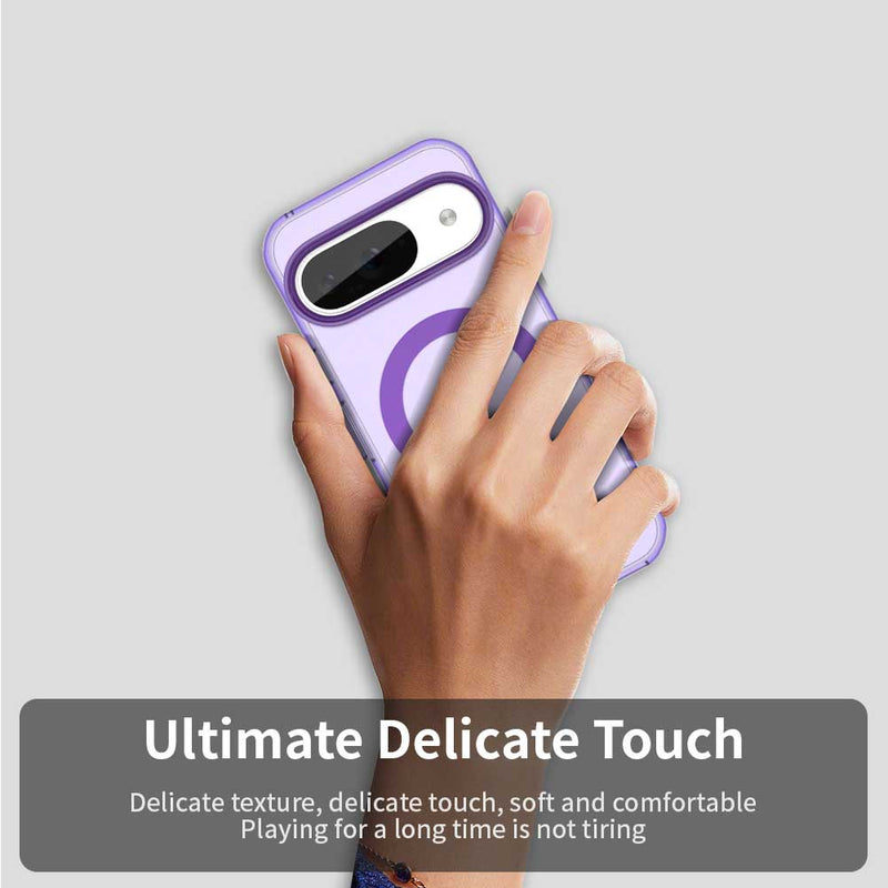 Phone Case for Google Pixel 9, Compatible with Magsafe, Shockproof Magnetic Case Cover