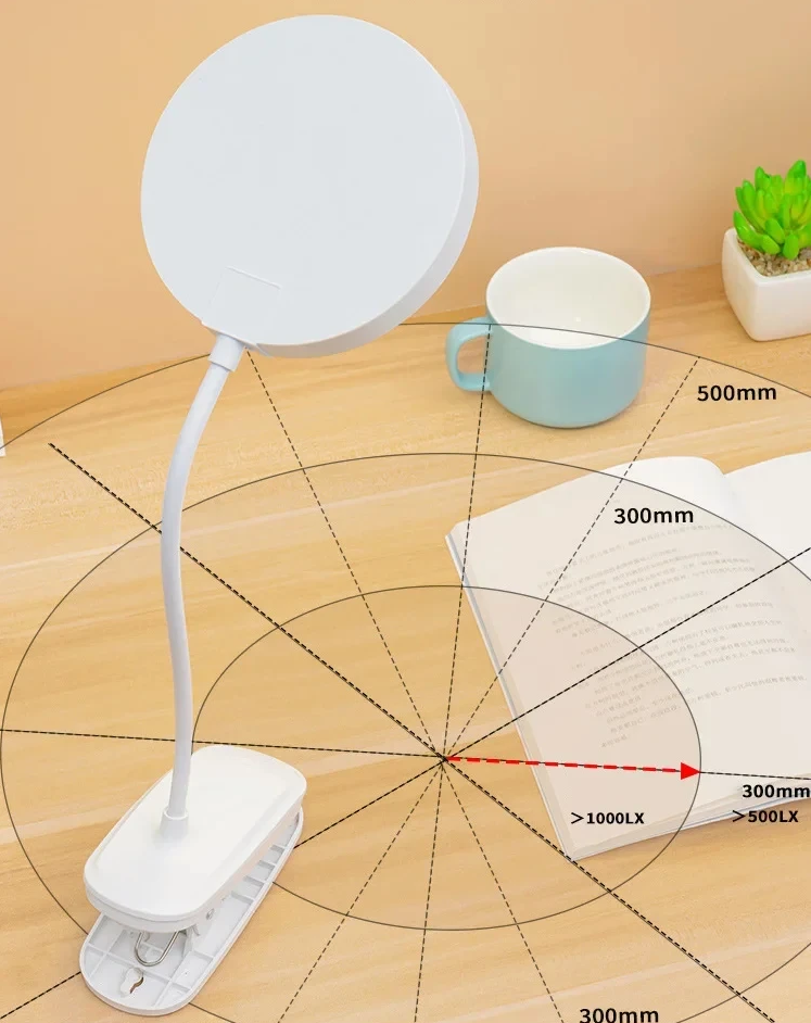 Table Lamp Rechargeable Read Lamp 3 Modes Dimming Eye Protection Light