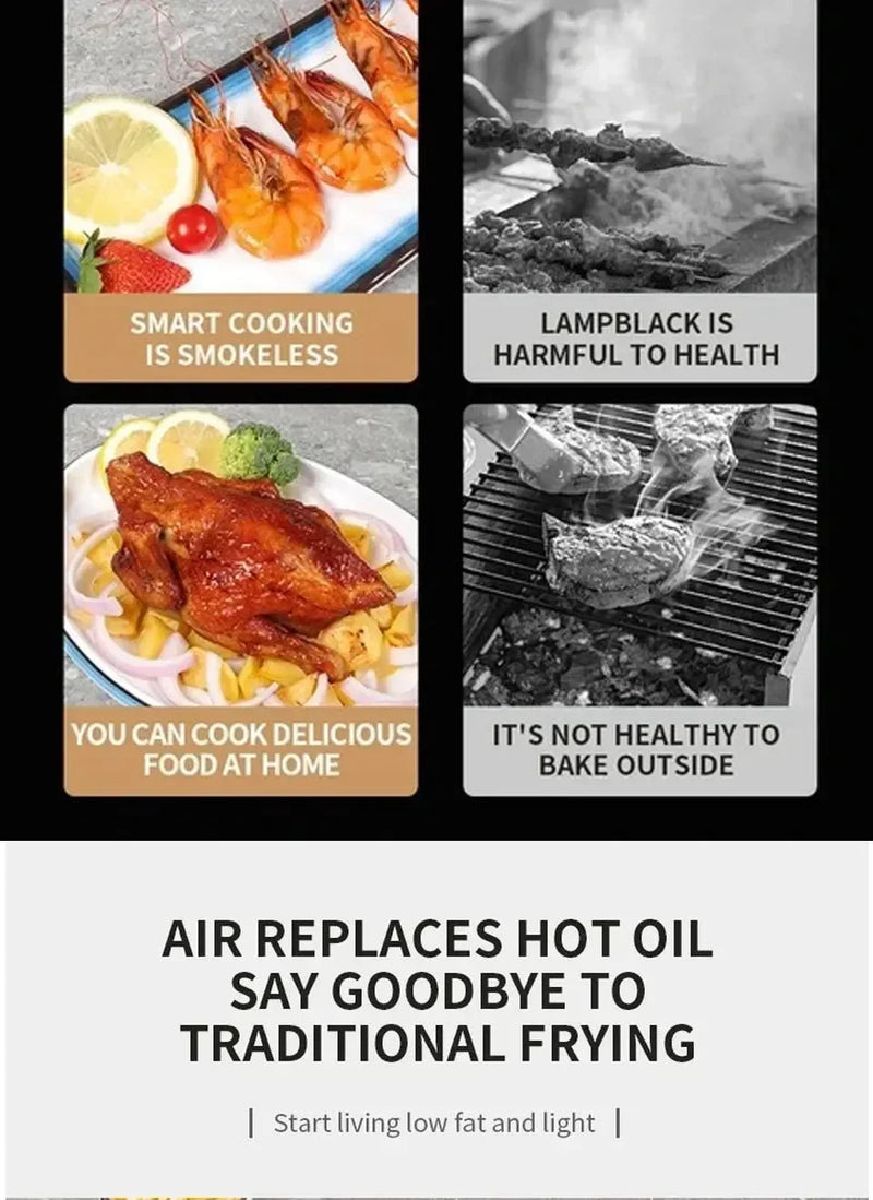 4.5L Air Fryer Multi-functional Intelligent Touch Screen Oven