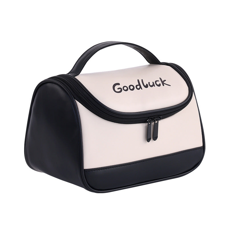 Stylish Color-Blocked Portable Multi-Functional Hangable  Bag