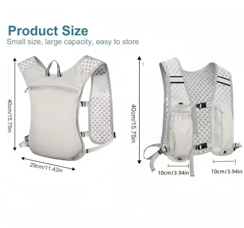 Running Hydration Vest for Woman Men Water-Resistant, Breathable, Backpack