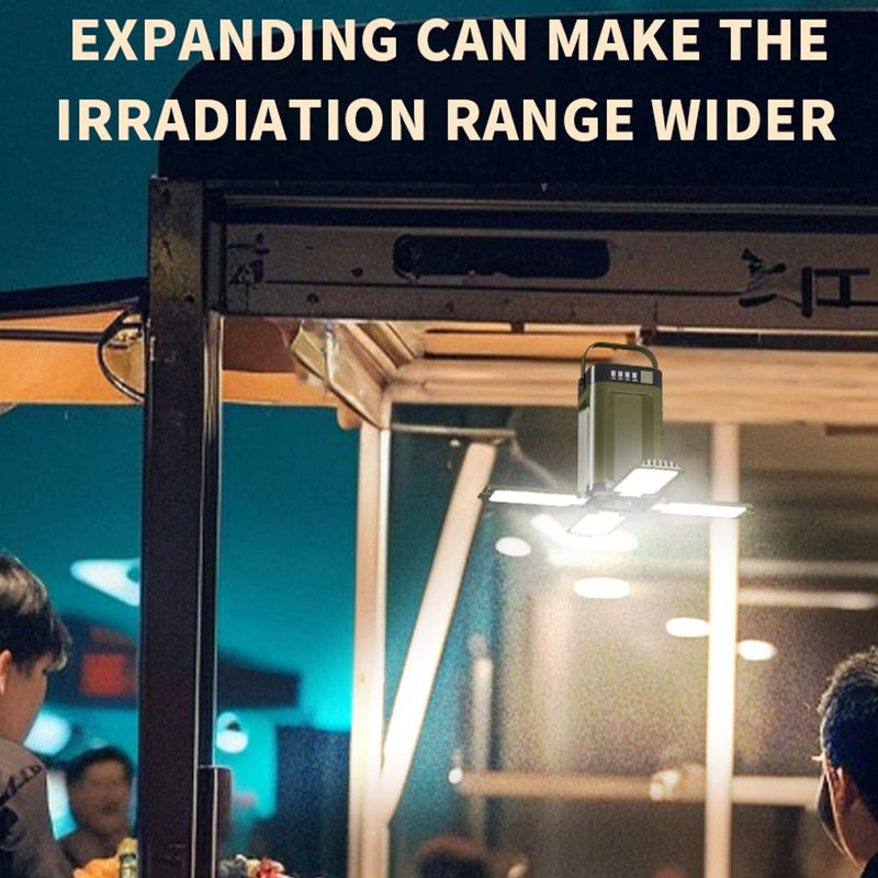 Foldable Camping Light Power Bank Rechargeable Lantern Flashlight LED Tent
