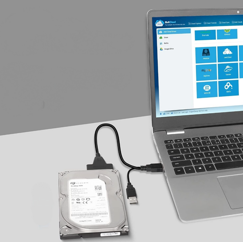 USB 3.0 To SATA Cable Hard Disk Drive Converter