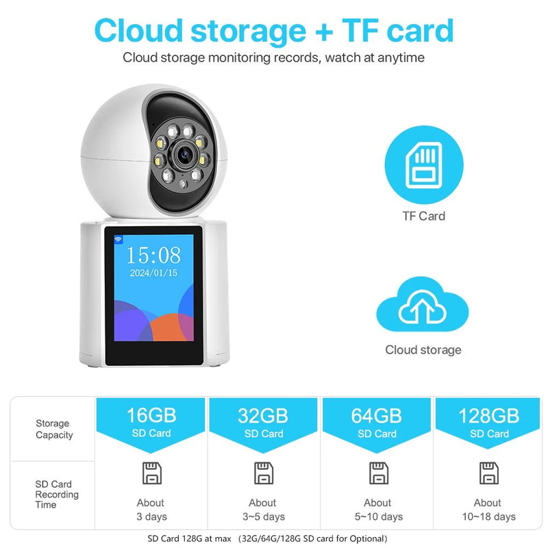 Camera Wifi Video Calling Auto Tracking Home Screen IP Cameras
