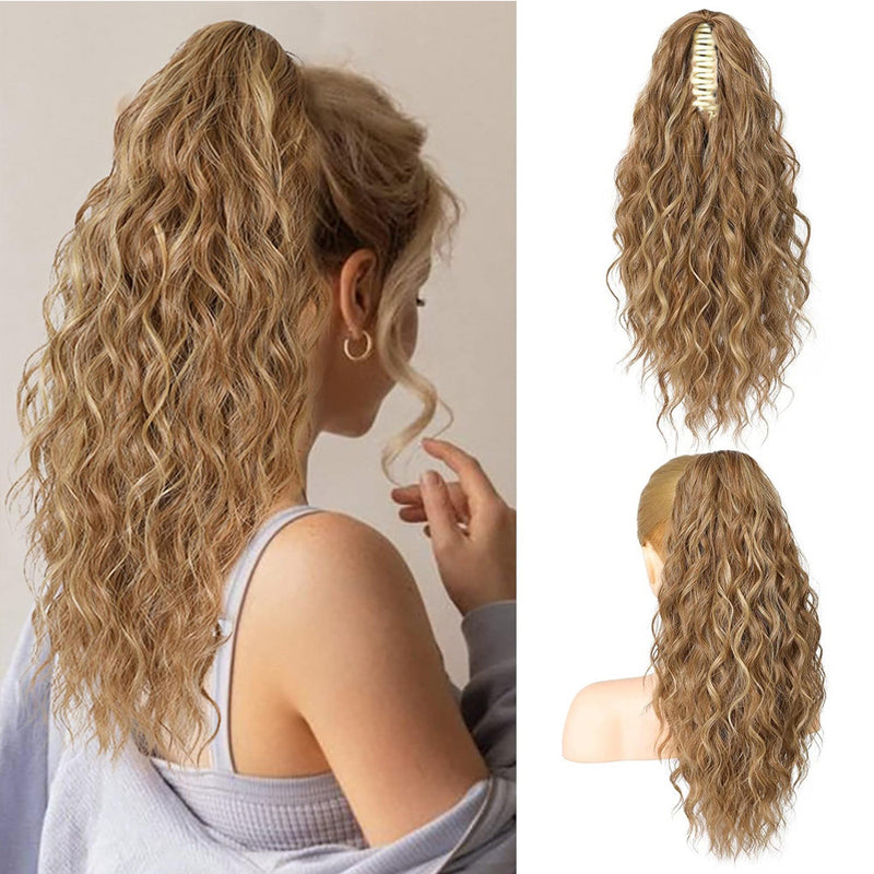 Womans Double Ponytail with Cornrow-style Voluminous