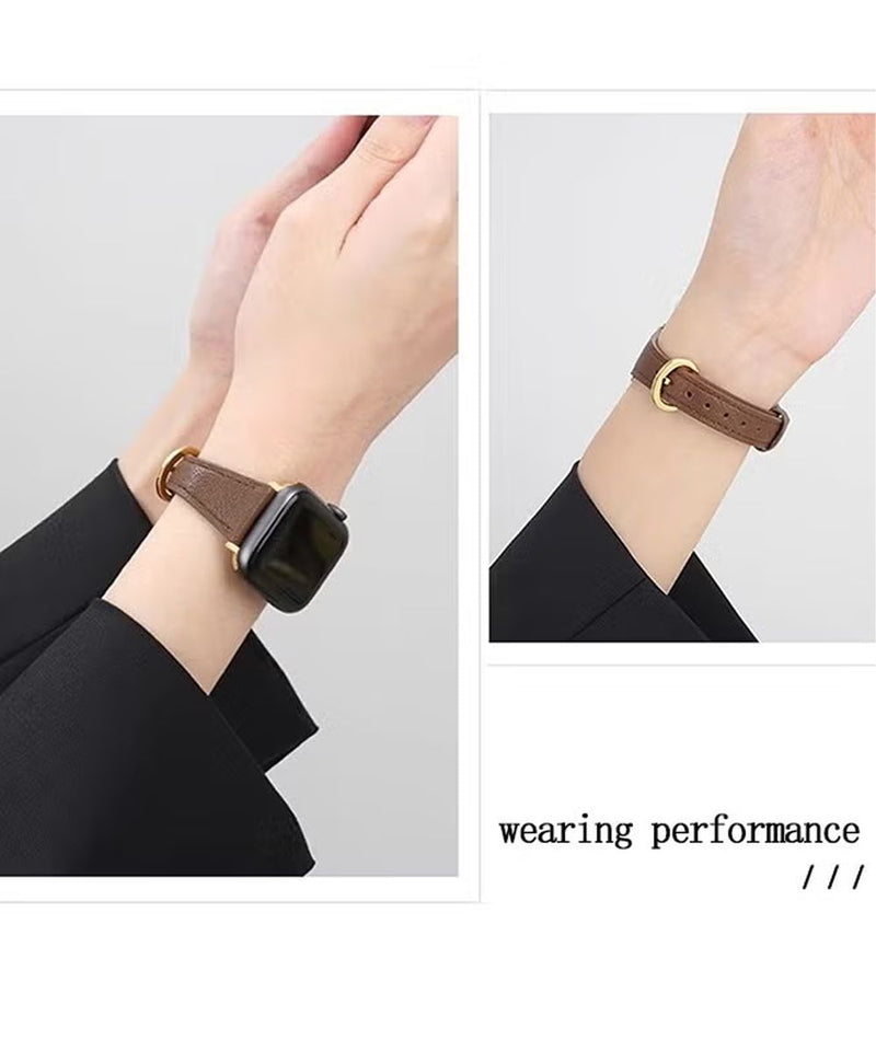 Leather Watch Band Compatible with Apple Watch Band 38/40/41mm
