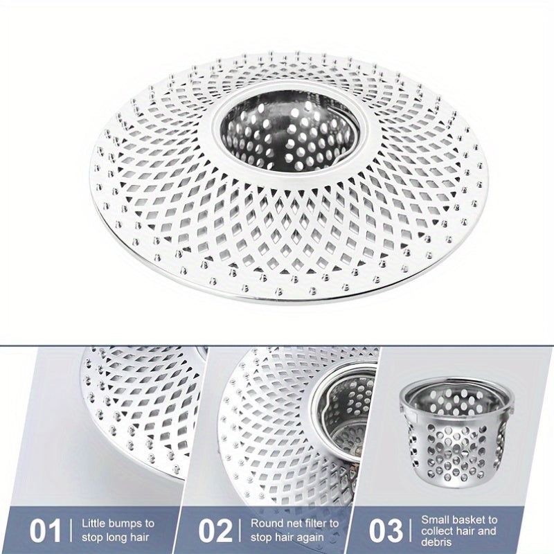 Metal Hair Catcher for Shower & Bathtub – Rust-Resistant