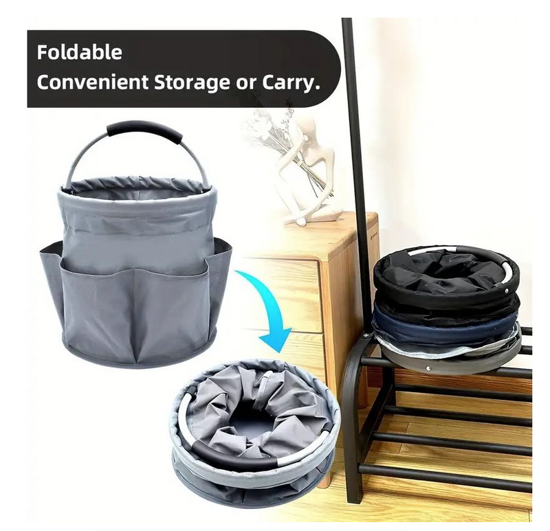 Portable Foldable Picnic Basket Garden Tool Basket Outdoor Travel Storage