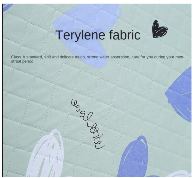 Cute Waterproof Washable Mattress Urine Mat for Baby Toddlers Cartoon Bed Protector