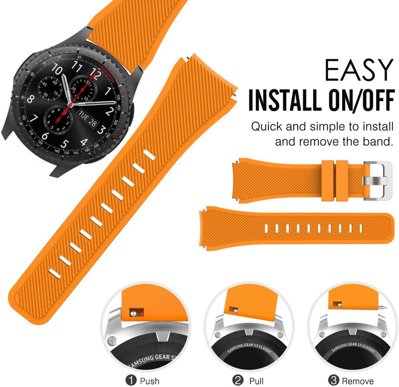 Silicone Strap Compatible with Huawei Watch GT 46mm Smart Watch 22mm