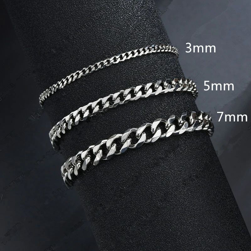 Men's Stainless Steel Bracelet Cuban Chain