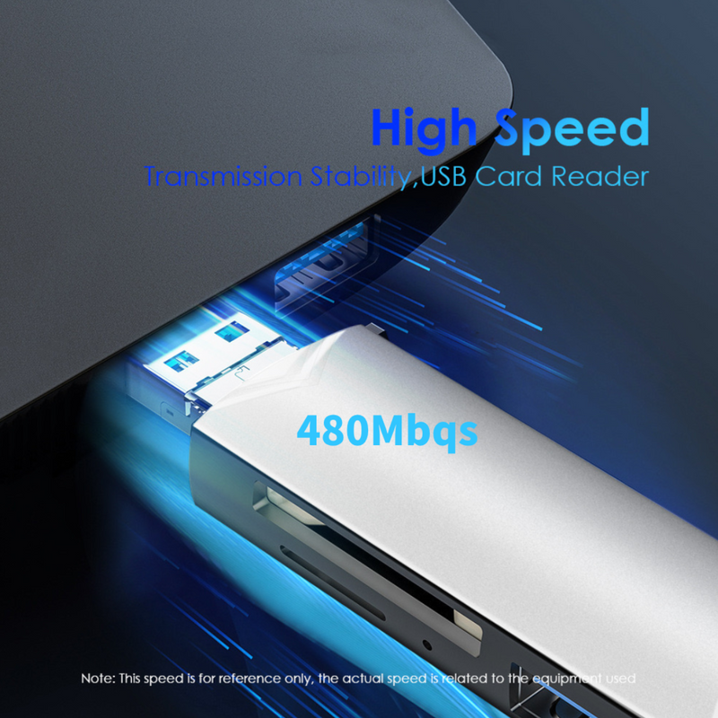 6 in 1 Type C SD TF Card Reader USB 3.0 Micro Flash Drive Card Reader