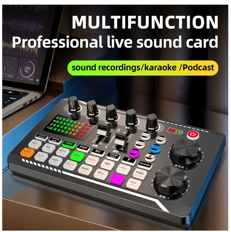 IPSTYLE DJ Equipment Microphone Sound Card Console Studio Sound Card Kit