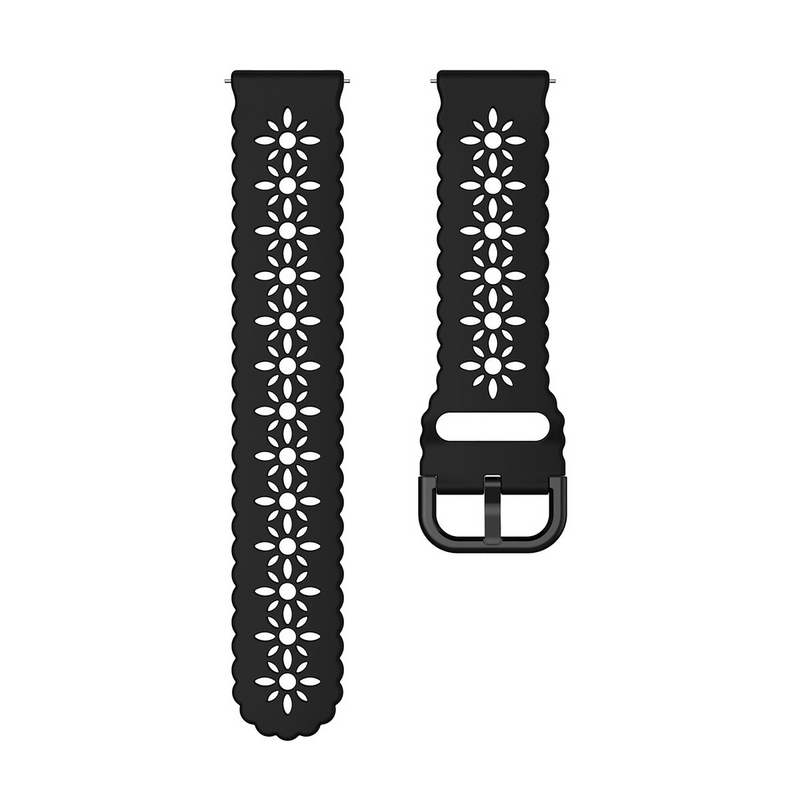 Lace Bands Compatible with Samsung Galaxy Watch 4/5/6 20mm, Soft Hollow-out Silicone Sport Strap