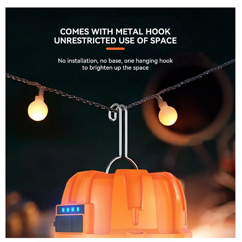 LED Camping Light Outdoor Camping BBQ Tents Hanging Lantern PowerBank