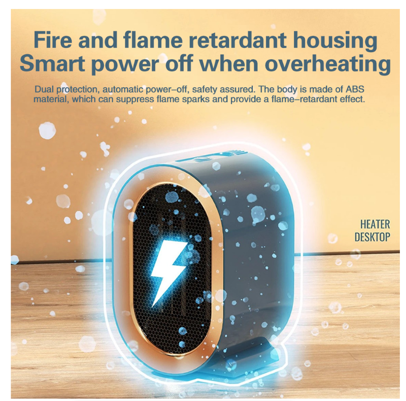 Electric Heater Mini Desktop Fan Heater Smart Warm Air Machine