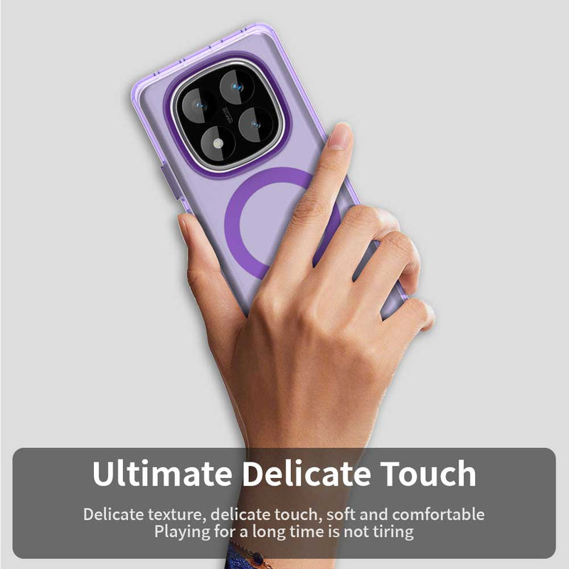 Phone Case for Xiaomi Redmi Note 14 Pro 5G, Compatible with Magsafe,Shockproof Magnetic Case Cover