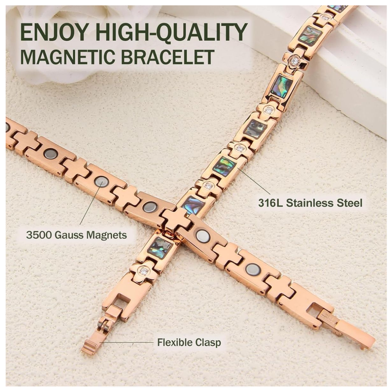 Health Magnetic Bracelet for Woman, Titanium Steel