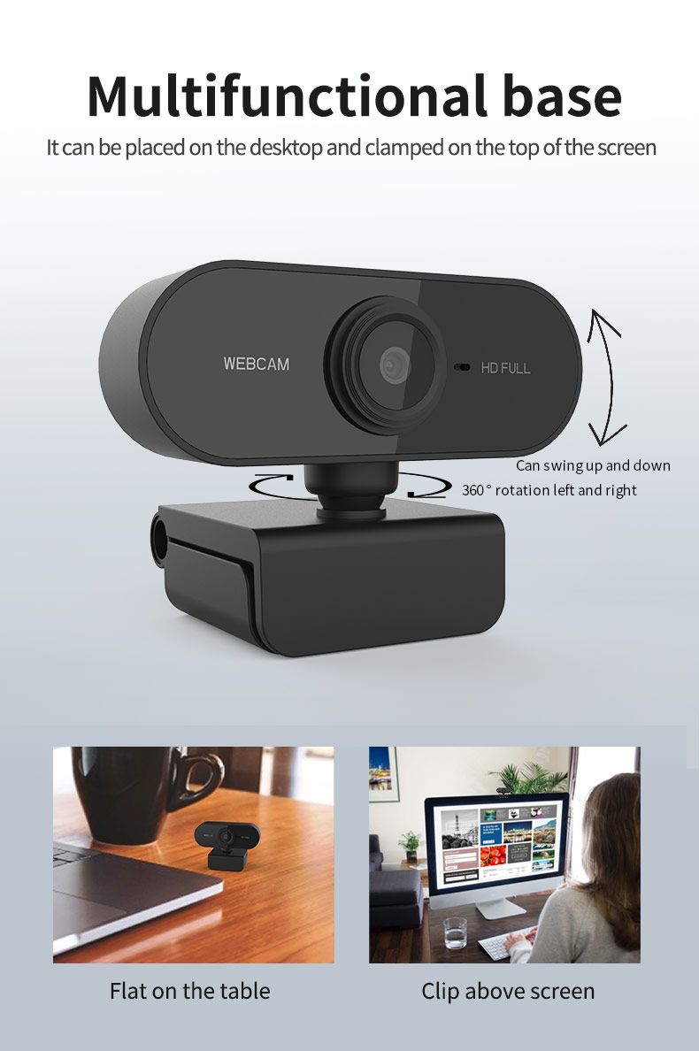Webcam 1080P Built-in Microphone High-definition USB Camera