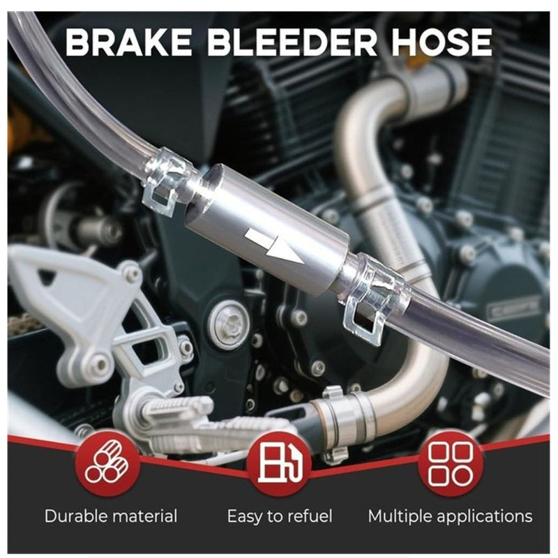 Car Clutch Brake Bleeder Hose Hydraulic Clutch One Way Valve Tube Bleeding