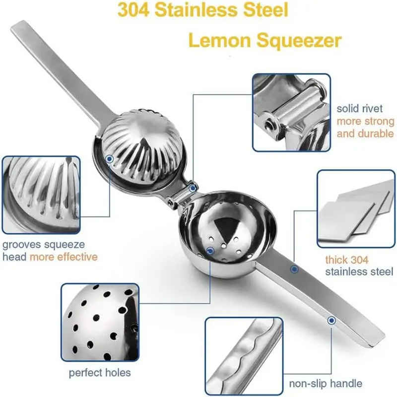 IPSTYLE Duty Stainless Steel Lemon Squeezer Premium Quality Metal Aluminum Alloy Lemon Squeezer