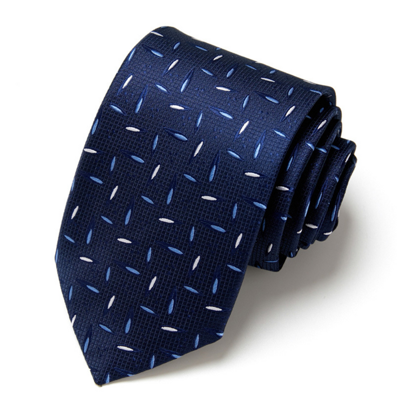 Fashion Elegant Men's Necktie Gift Box Striped Tie Handchief Cufflink Tie Clip Set