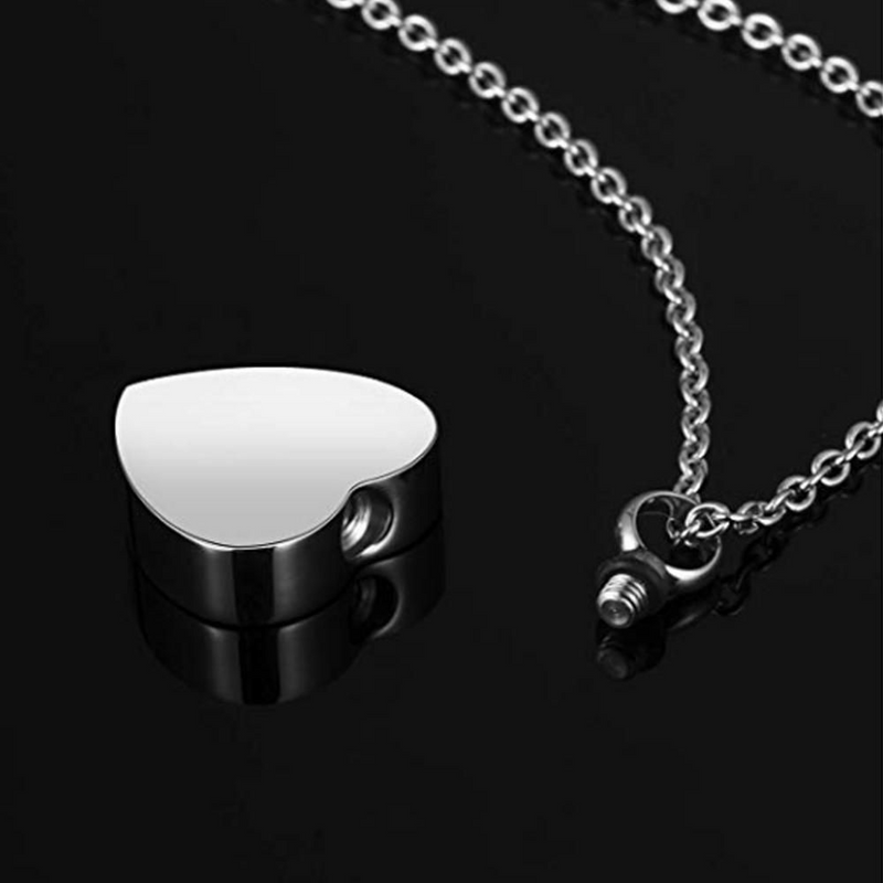 Heart Necklace for Ashes keepsake Cremation Jewelry for Human Ashes