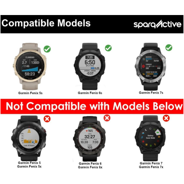Quick Release Silicone Sports Band Strap for Garmin Fenix 6X/5X/3 26mm