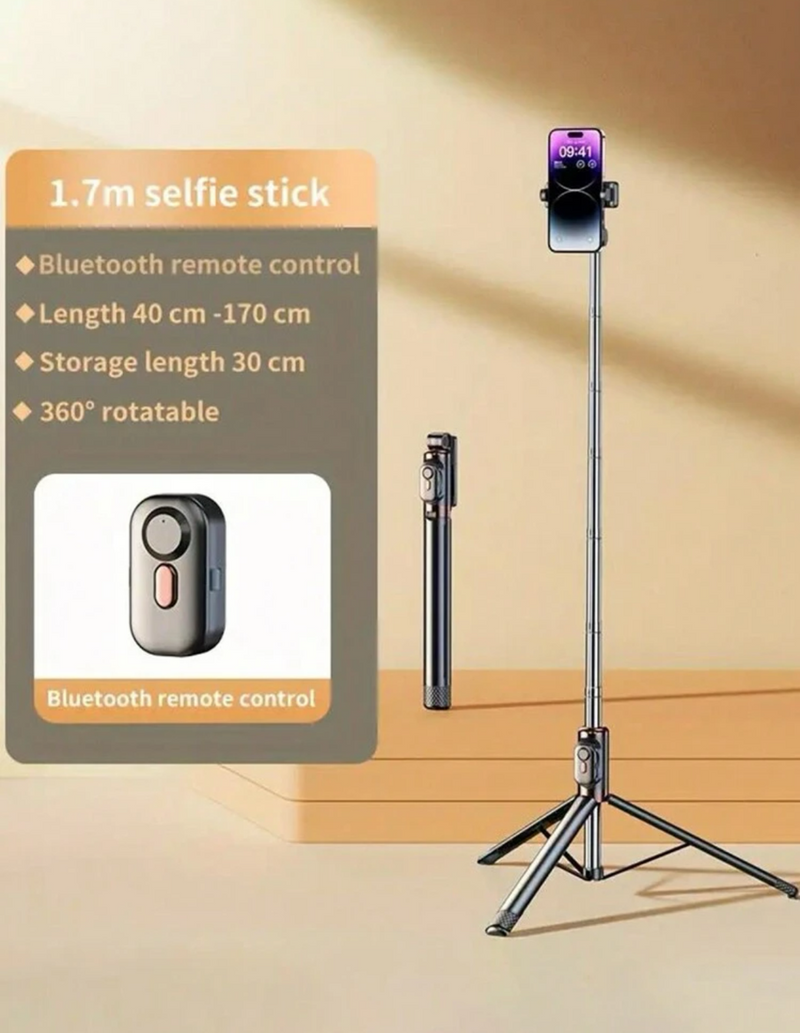 Extra Long Tripod Remote Control Selfie Stick
