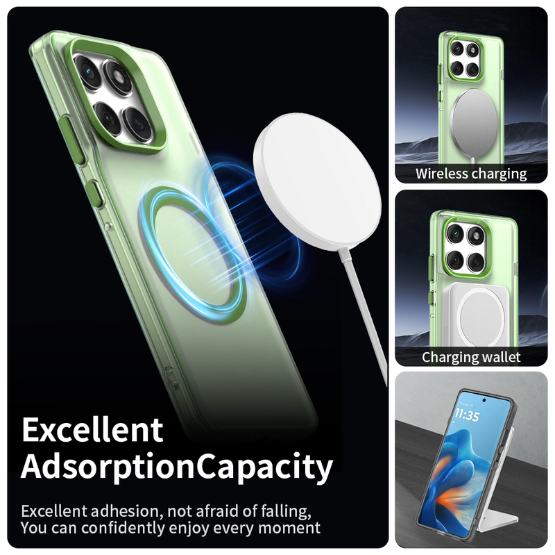 Phone Case for Motorola Edge 60 Pro, Compatible with Magsafe,Shockproof Magnetic Case Cover