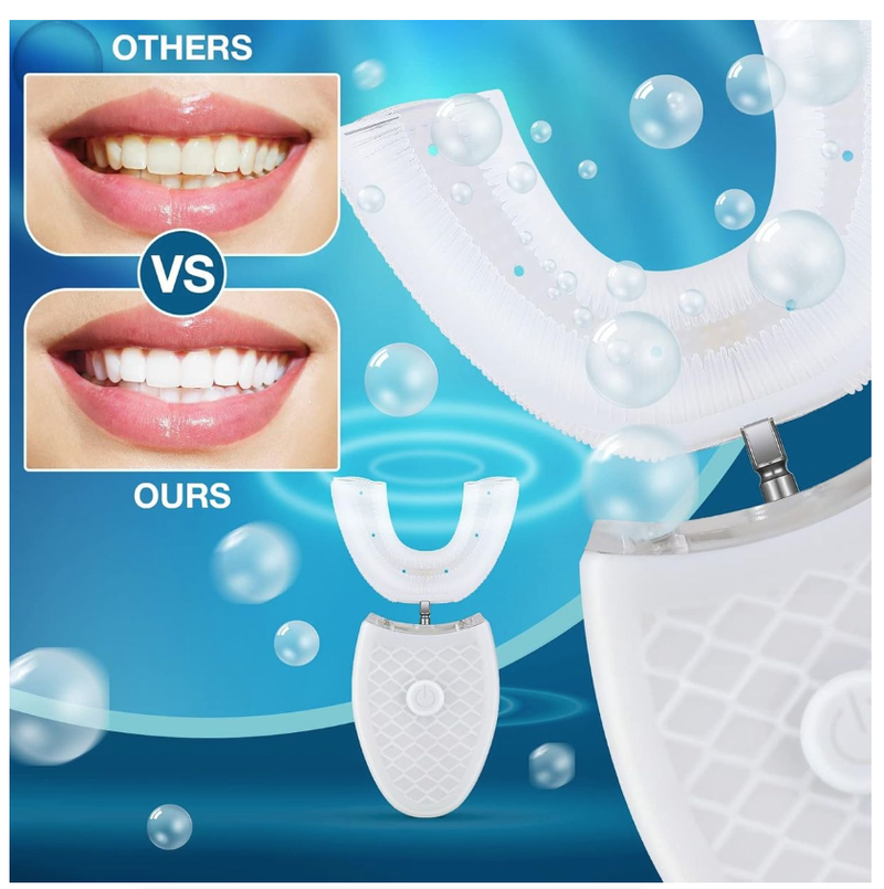 Ultrasonic Electric Toothbrush Adults U Shaped Automatic Toothbrush