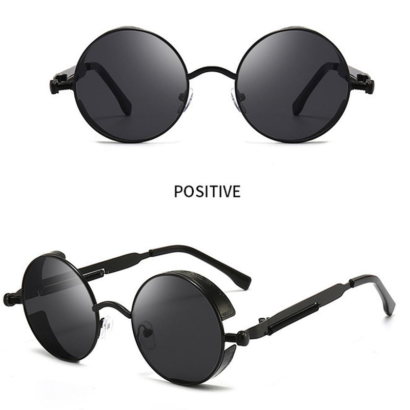 Round Metal Frame Sunglasses Men Women Retro Steampunk Glasses Sunglasses
