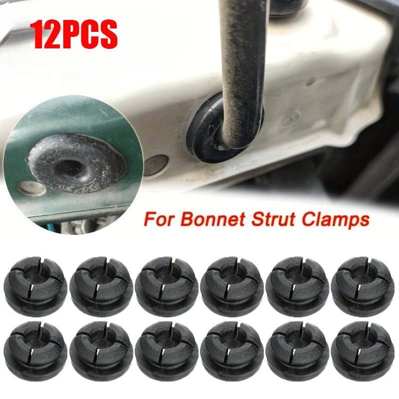 12Pcs Car Hood Support Rod Clips | PP Grommets for Honda Civic/Accord/Acura
