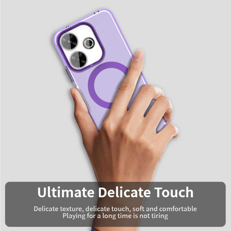 Phone Case for Xiaomi Poco M6 4G, Compatible with Magsafe,Shockproof Magnetic Case Cover