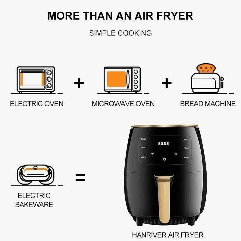 4.5L Air Fryer Multi-functional Intelligent Touch Screen Oven