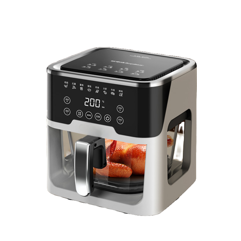 4L Fully Automatic Large-Capacity Air Fryer with Transparent Oven and Microwave Airfryer
