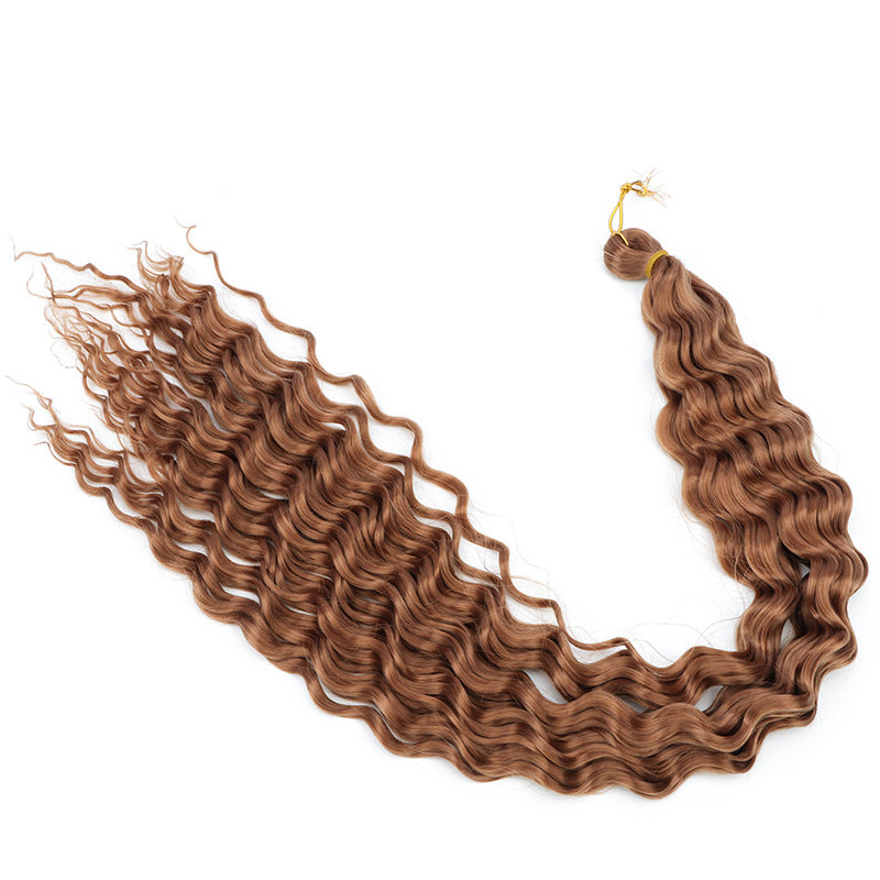 Crochet-style Synthetic Hair Extensions, Deep Wave Bulk Hair (30inch) Deep Wave Crochet Hair