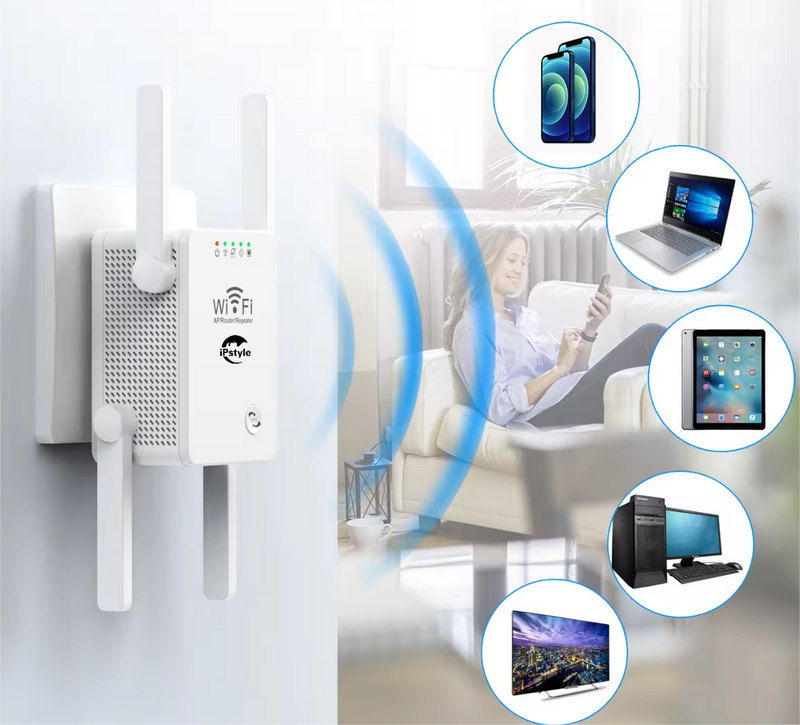 WiFi Extender Repeater 2.4G WiFi Signal Amplifier Router Network