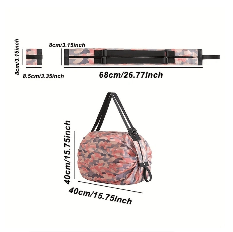 Foldable Shopping Bags Storage Bag Portable Travel Camouflage Handbags