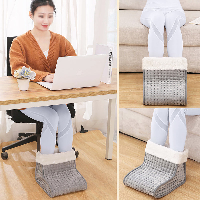 Electric Heated Foot Warmers Soft Feet Heating Pad 9-gear Shoe Heating