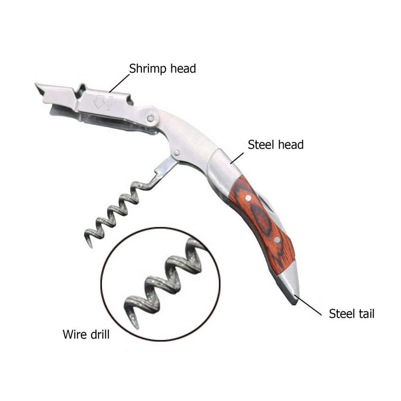 Wine bottle openers stainless steel wine opener corkscrew portable