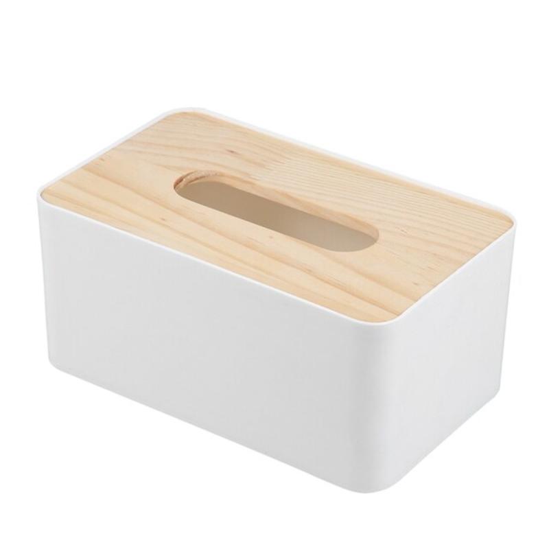 Napkin Box Wooden Covers Toilet Paper Solid Wooden Box